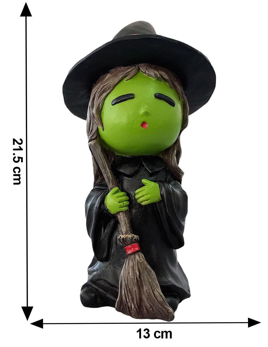 Figura decorativa con forma de bruja 5
