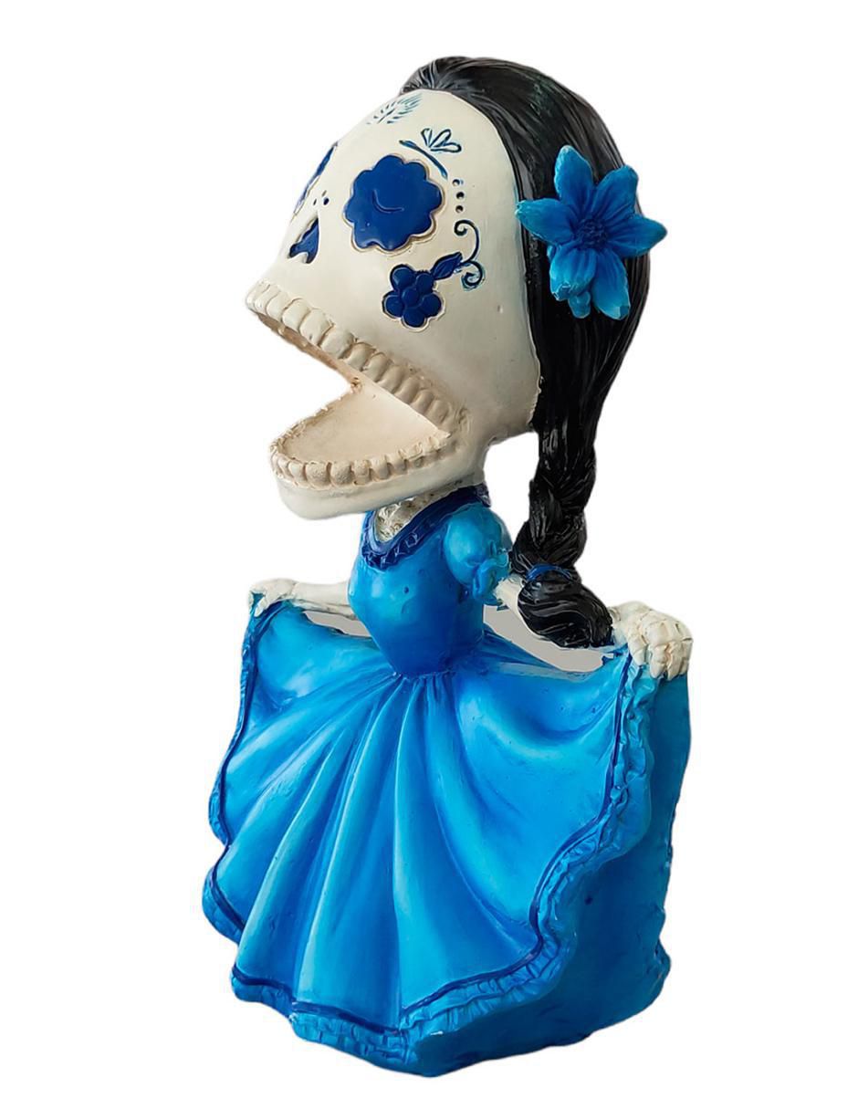 Figura decorativa Running con forma de calavera