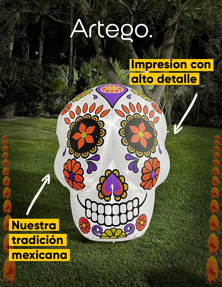 Inflable decorativo forma de calavera 7