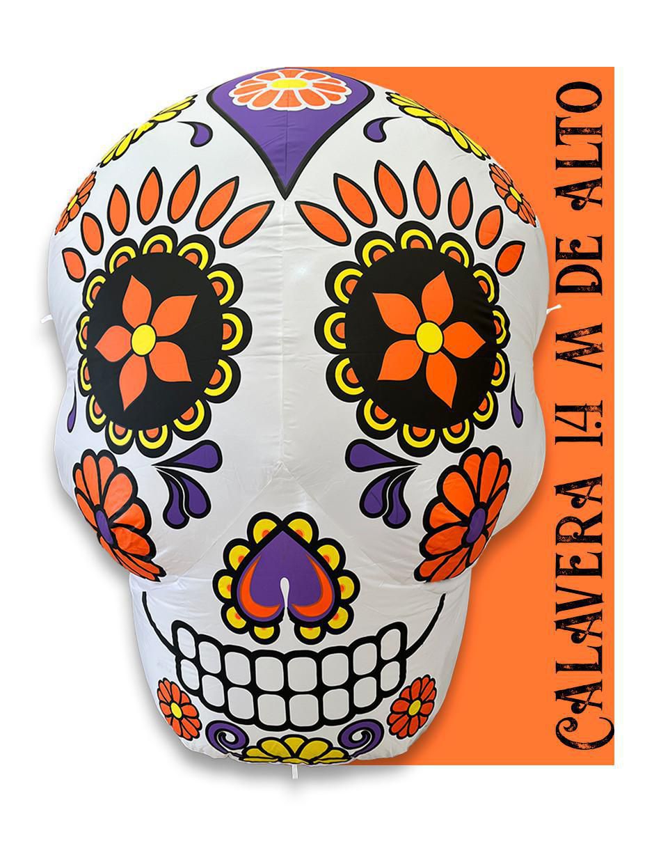 Inflable decorativo forma de calavera 3