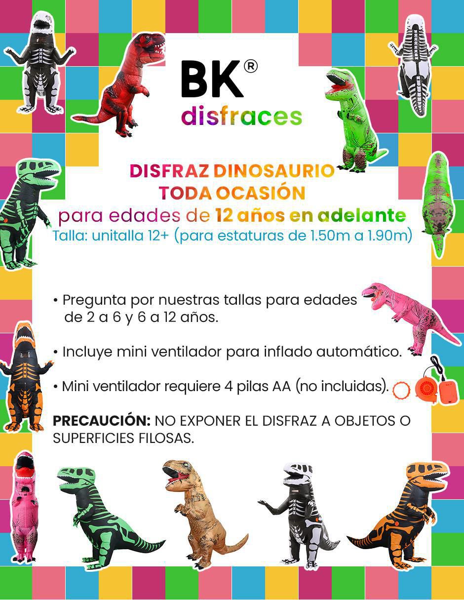 Disfraz Beckon de dinosaurio unisex