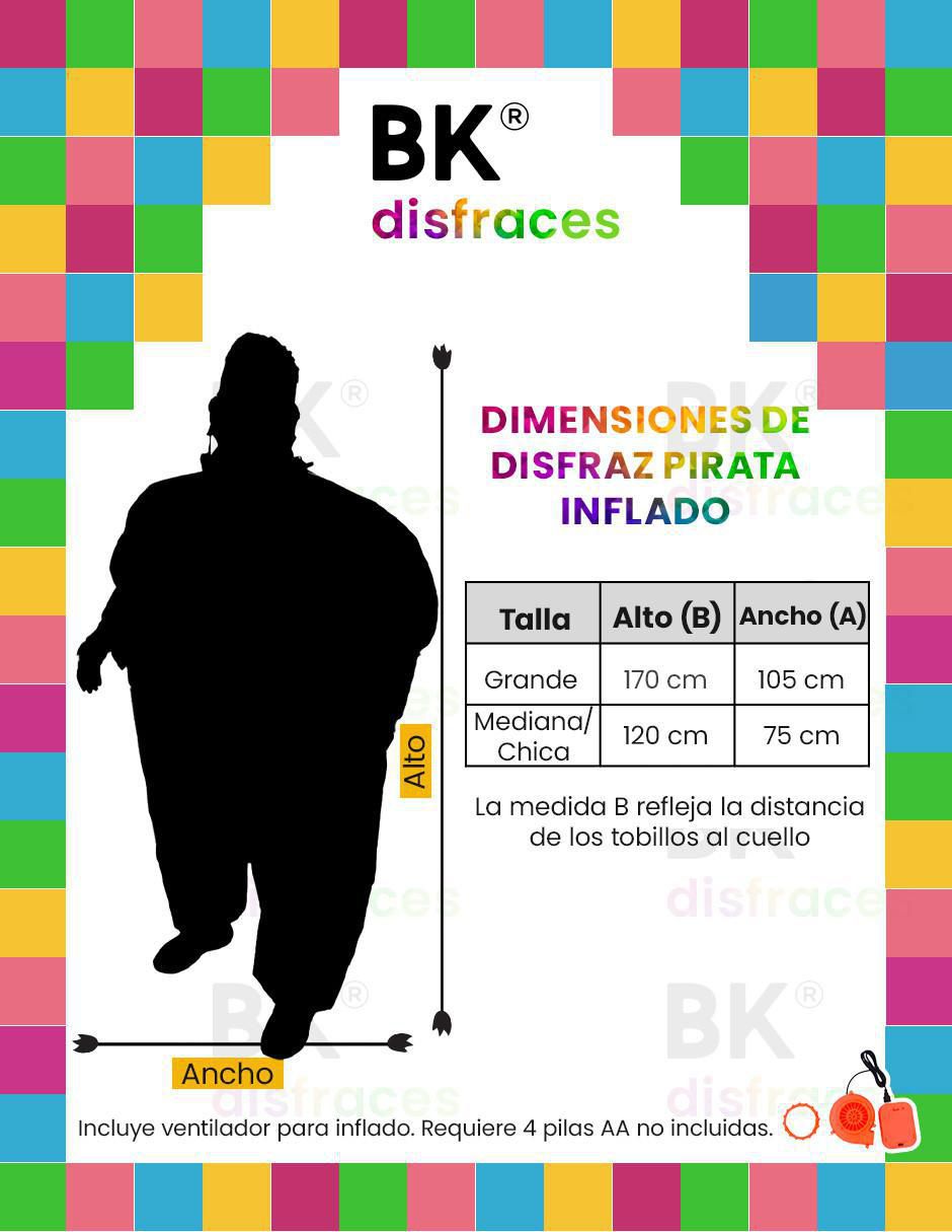 Disfraz Beckon de pirata para infantil unisex