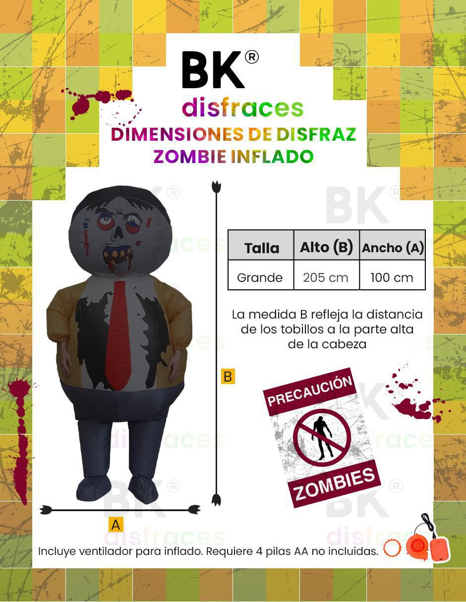 Disfraz Beckon de zombie unisex