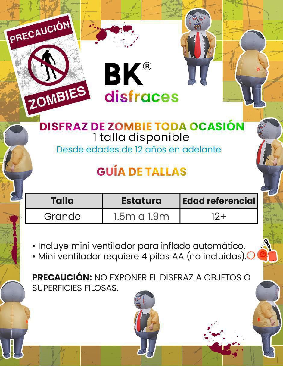Disfraz Beckon de zombie unisex