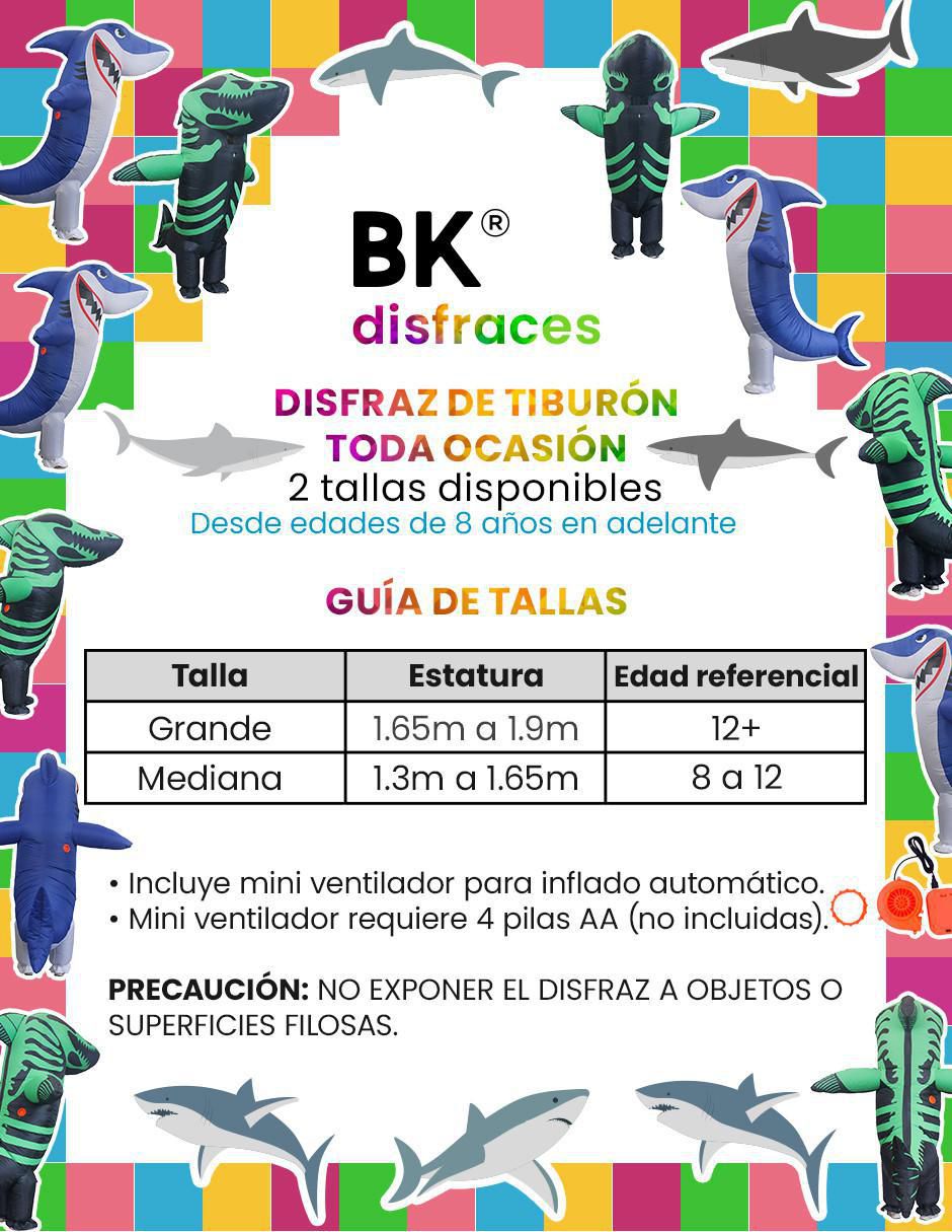 Disfraz Beckon de tiburón unisex