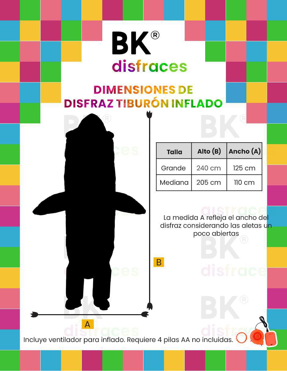 Disfraz Beckon de tiburón unisex