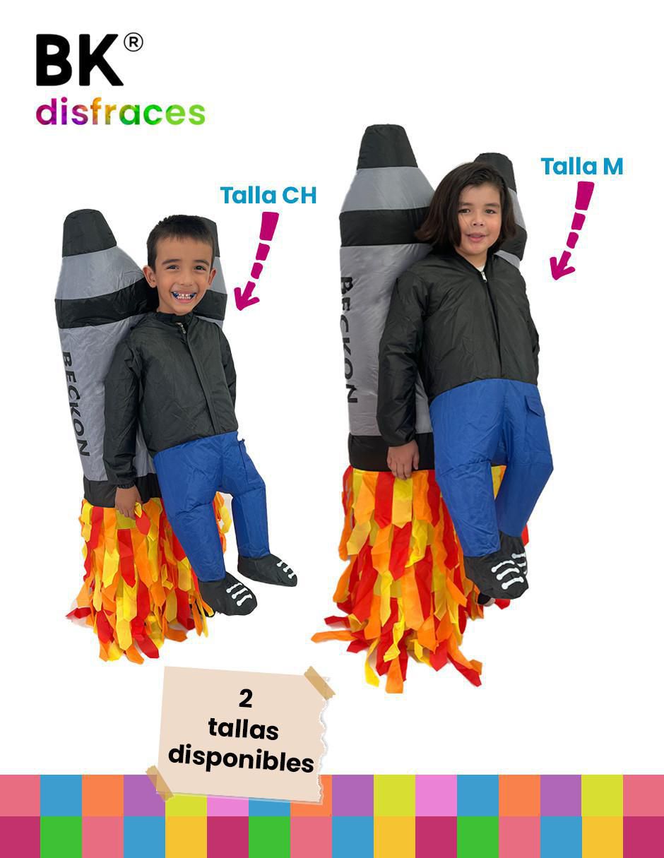 Disfraz Beckon Cohete Rocket de astronauta para infantil unisex