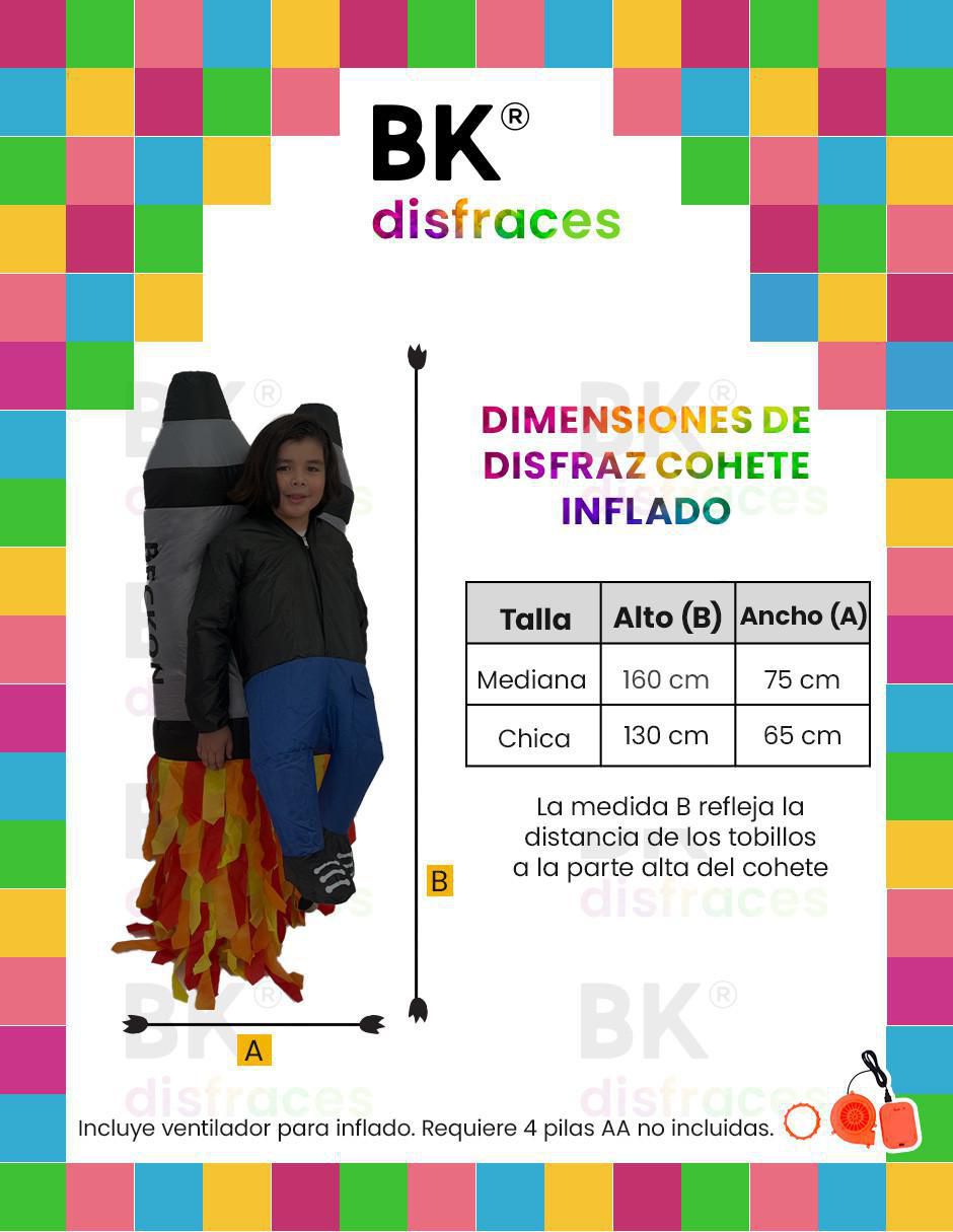 Disfraz Beckon Rocket de astronauta para infantil unisex
