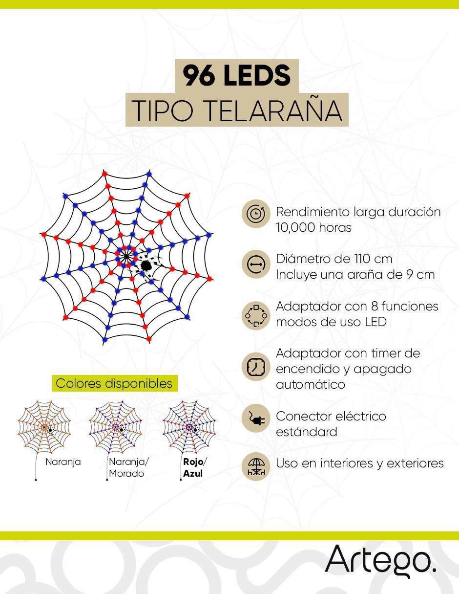 Serie red LED Artego con 96 focos