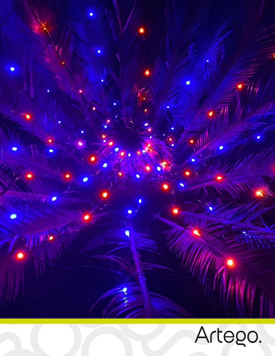 Serie red LED Artego con 96 focos
