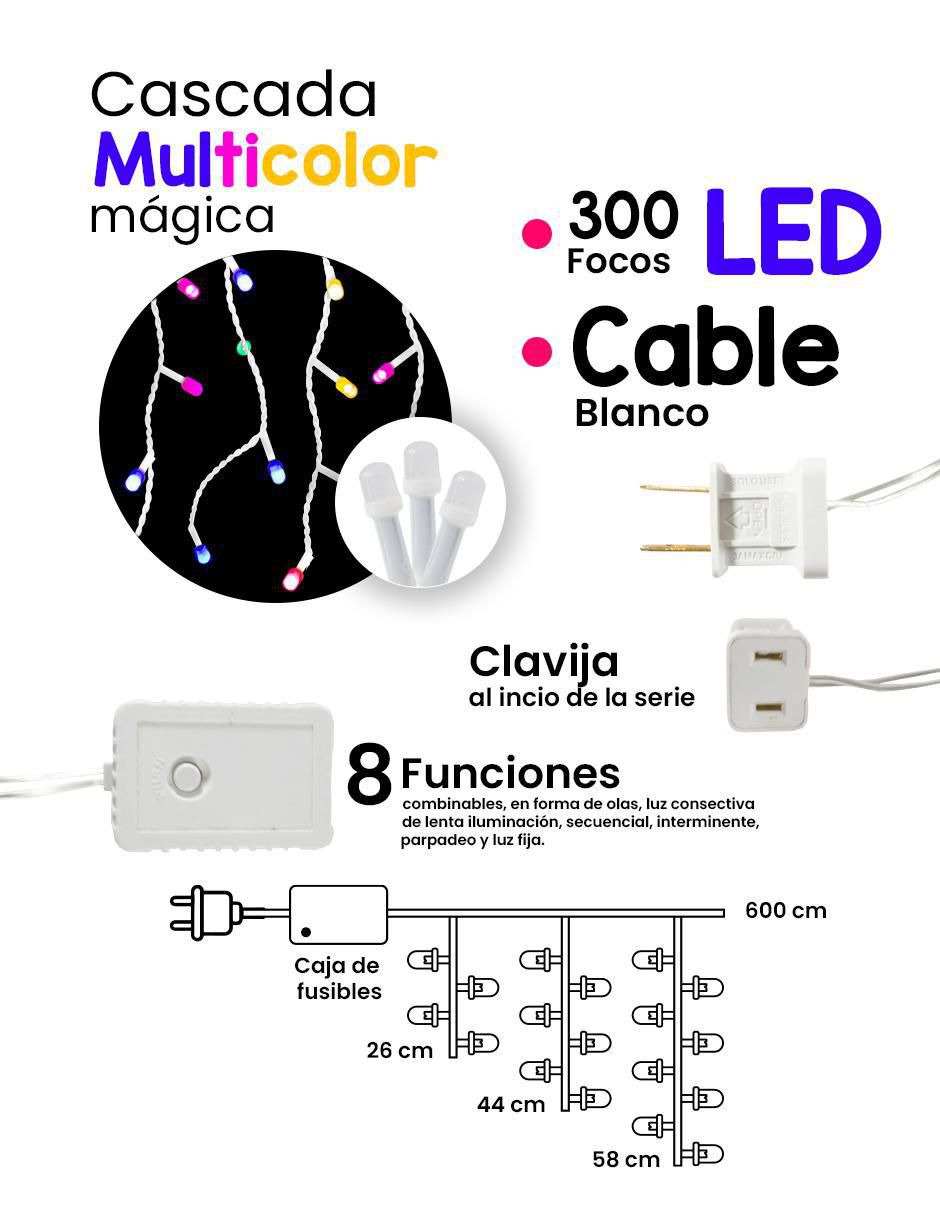 Serie LED Navi Colors L562368 con 300 focos