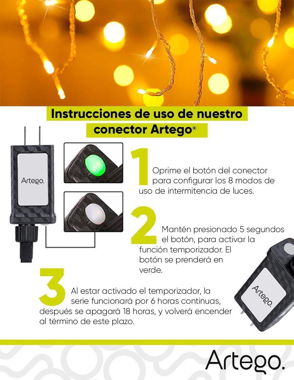 Serie de led Cascada con 190 focos 6