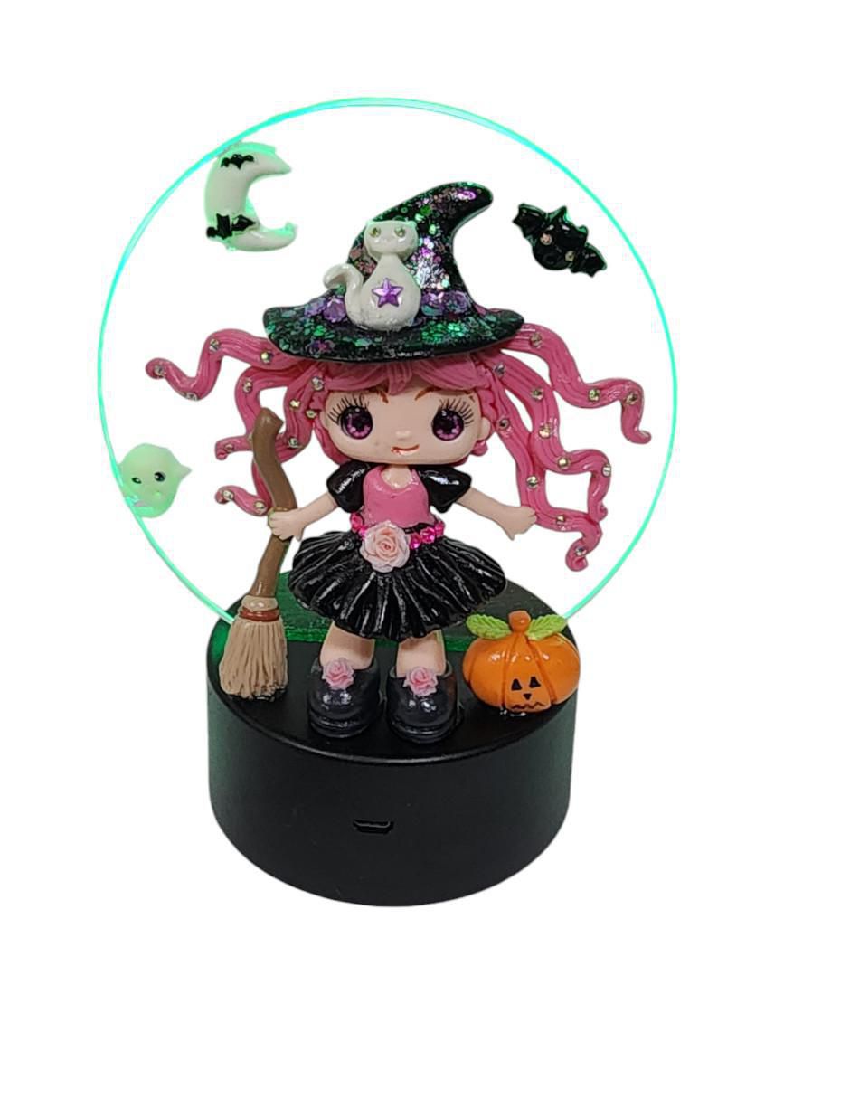 Figura decorativa de redondo Bruja