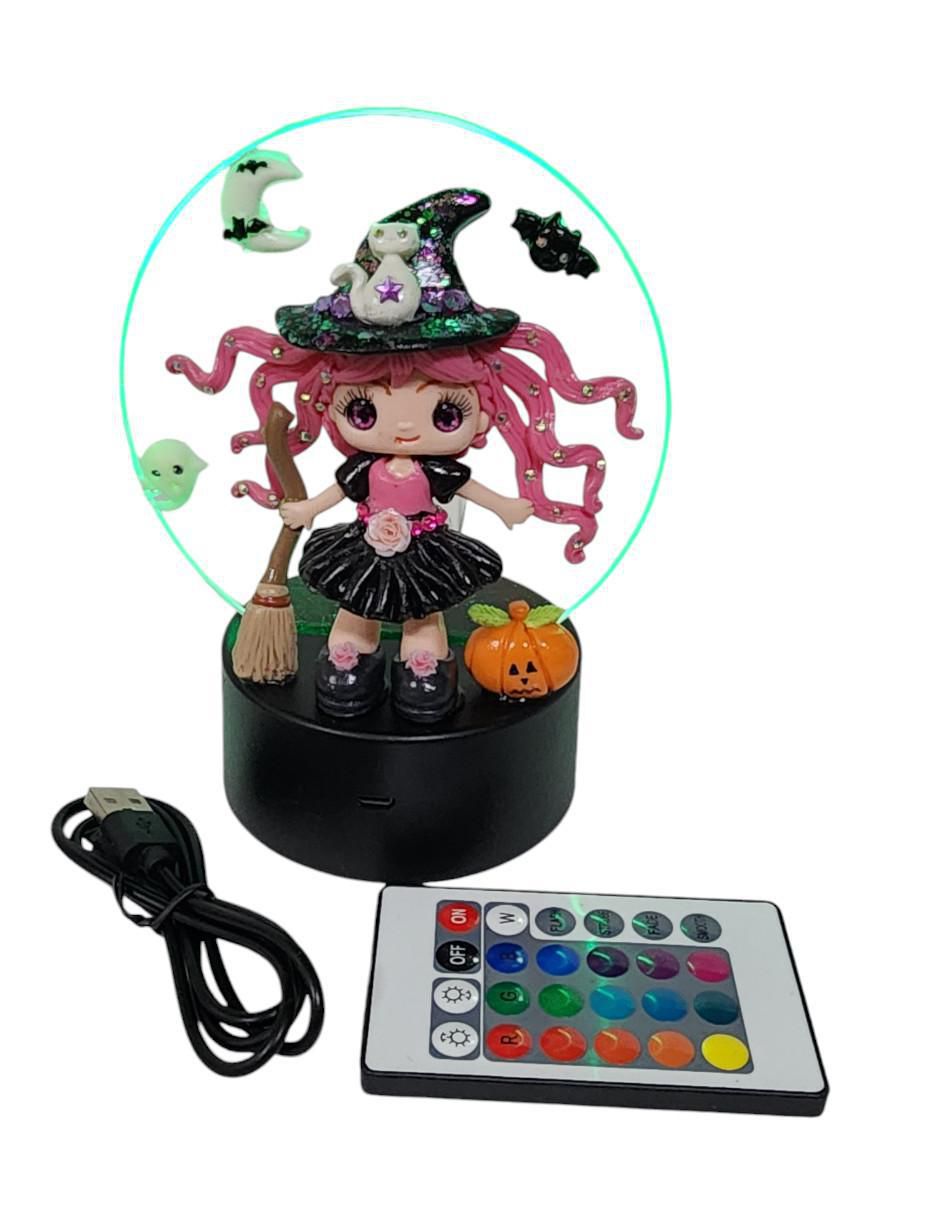 Figura decorativa de redondo Bruja 3