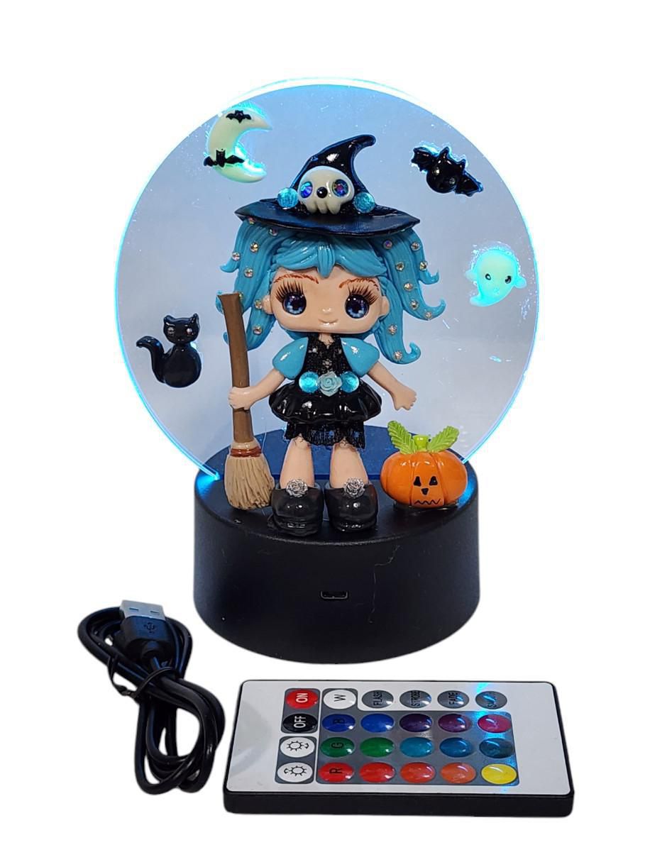 Figura decorativa redondo Bruja Azul