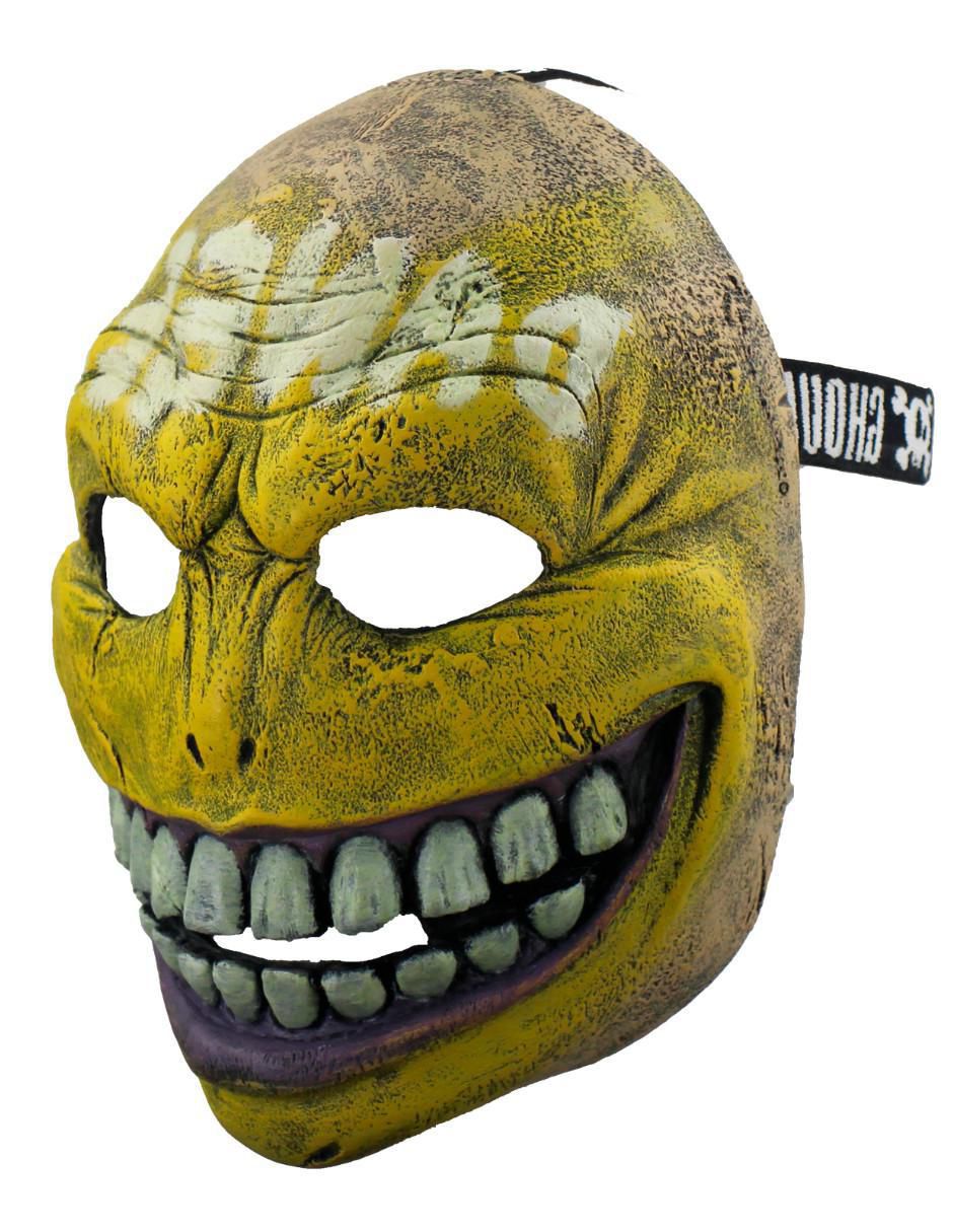 Máscara para disfraz de Danger Smiley Glow in the Dark Efecto Neón Urban Maskes 2