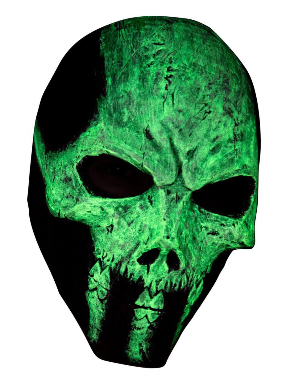 Máscara para disfraz assault glowing skul urban maskers