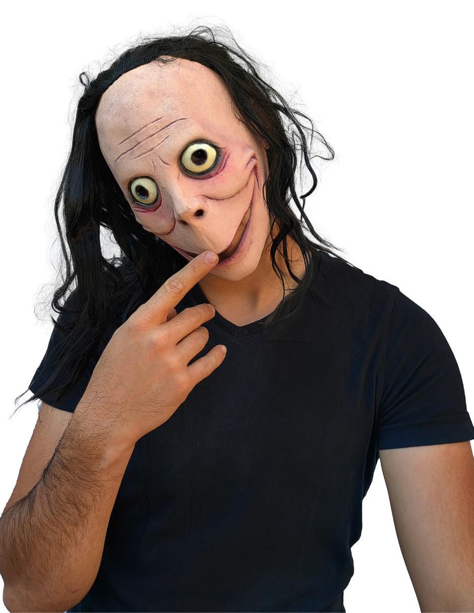 Máscara para disfraz de momo creepypasta Máscara para disfraz de momo creepypasta