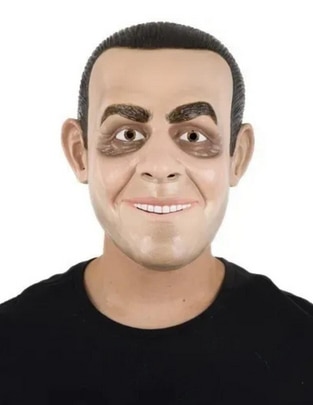 Máscara para disfraz de comentarista christian martinoli personajes