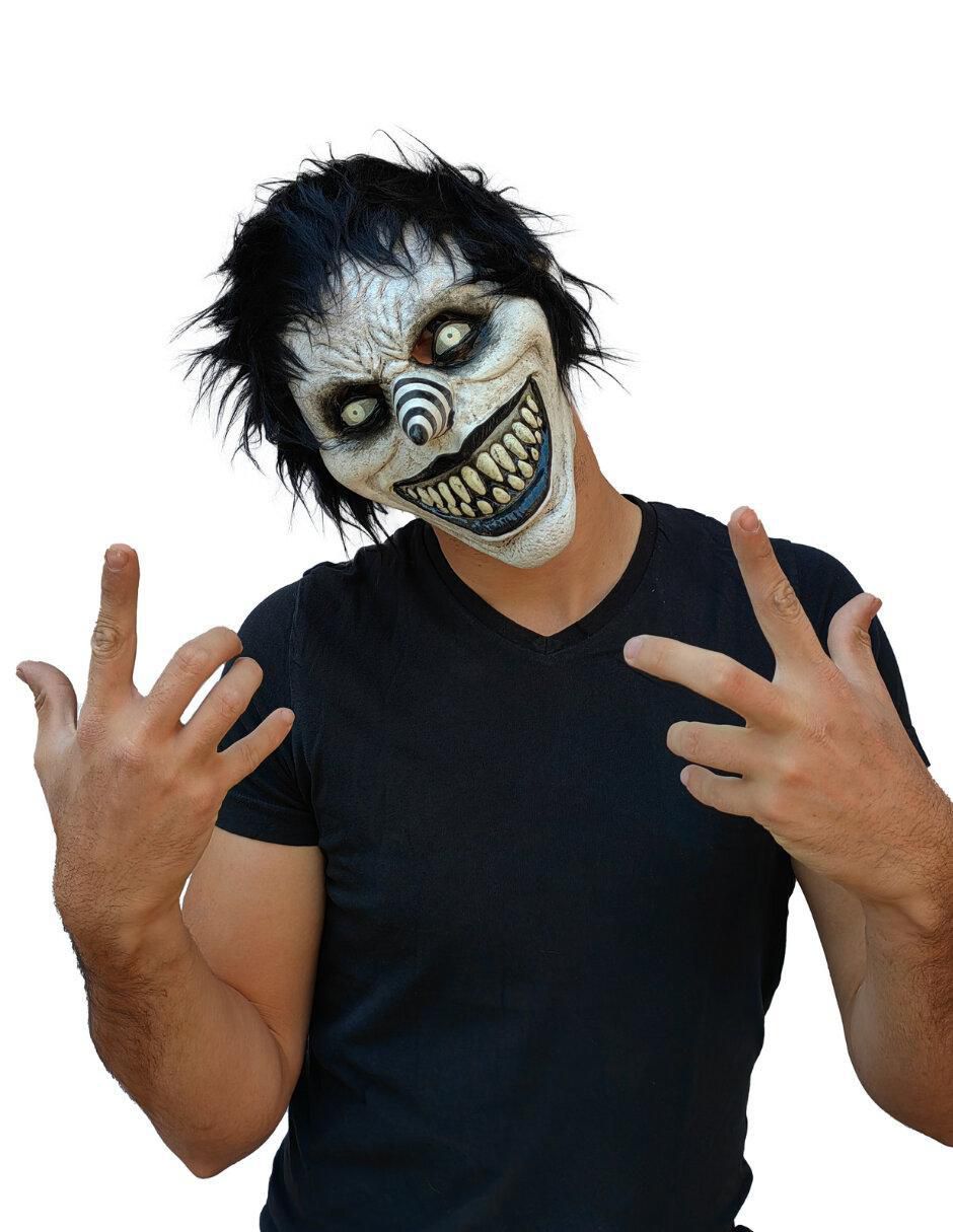 Máscara para disfraz de Laughing Jack Creepypasta