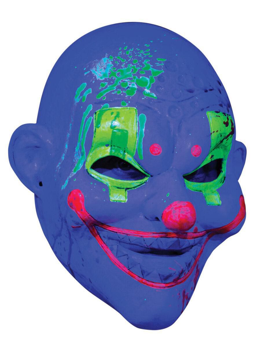 Máscara para disfraz de payaso neón diseño original 2