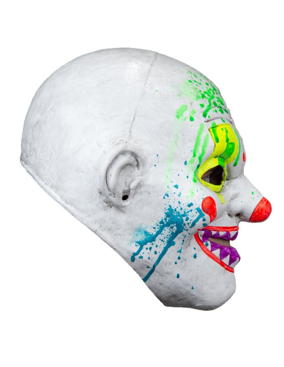 Máscara para disfraz de payaso neón diseño original 5