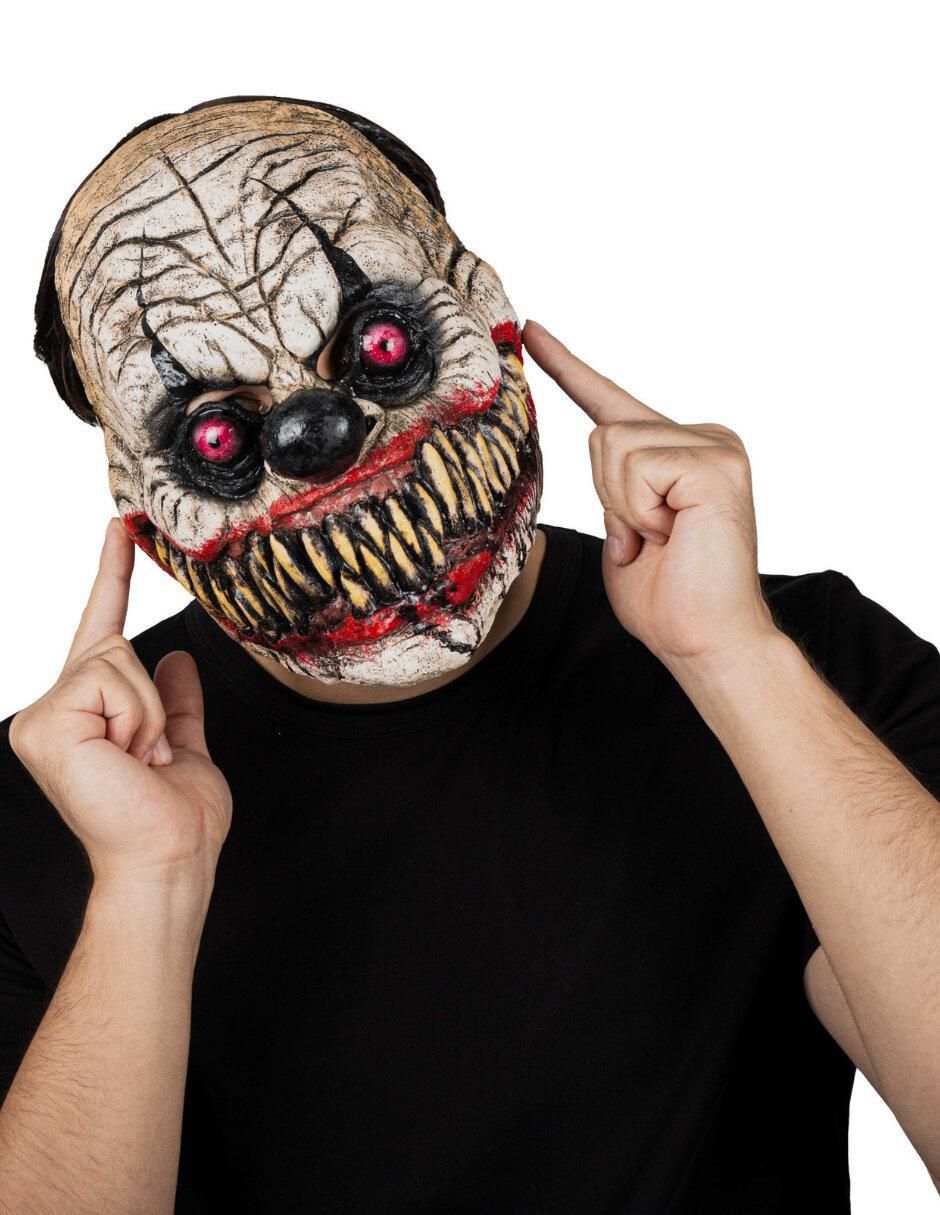 Máscara para disfraz de payaso rabioso hard látex Máscara para disfraz de payaso rabioso hard látex