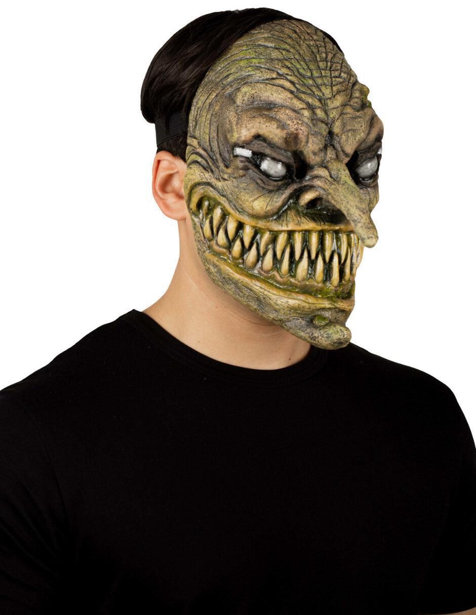 Máscara para disfraz de bruja rabiosa Hard Látex 5