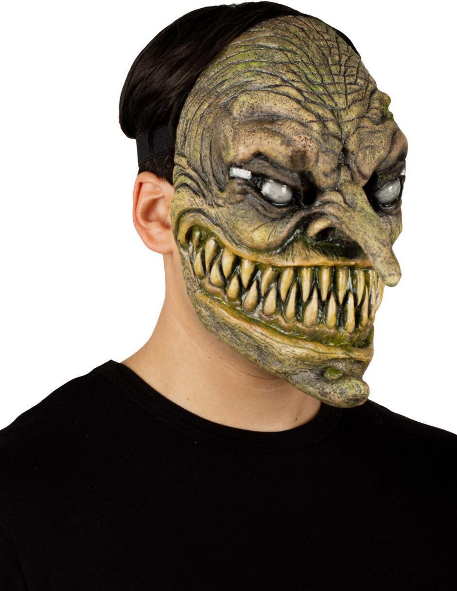 Máscara para disfraz de bruja rabiosa Hard Látex 6