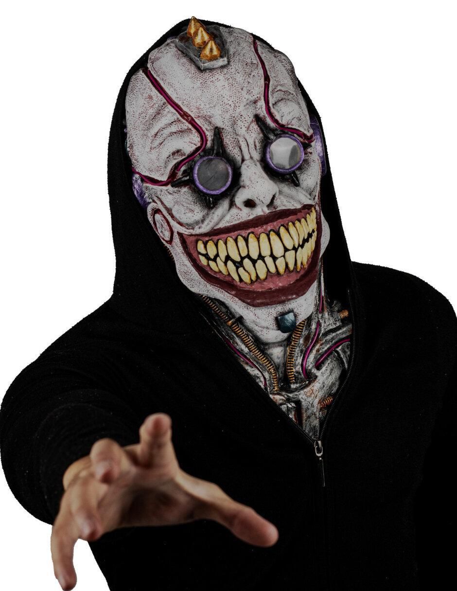 Máscara para disfraz de payaso con anteojos clowns led