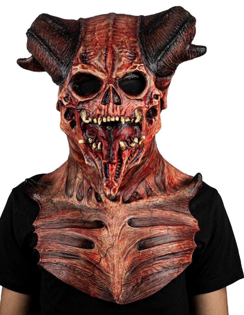 Máscara para disfraz de calavera diabólica Máscara para disfraz de calavera diabólica