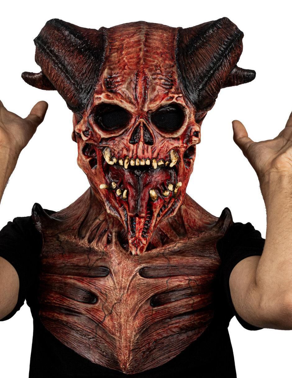 Máscara para disfraz de calavera diabólica 2