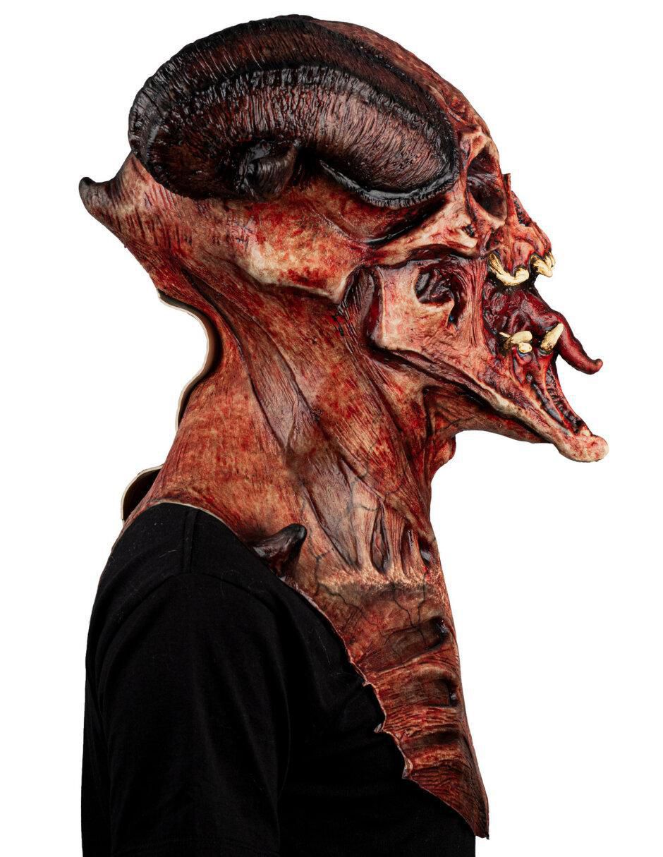 Máscara para disfraz de calavera diabólica 3