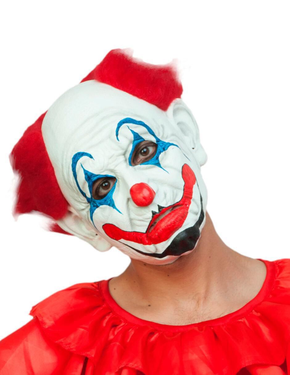 Máscara para disfraz de rosso the clown perfect fit Máscara para disfraz de rosso the clown perfect fit