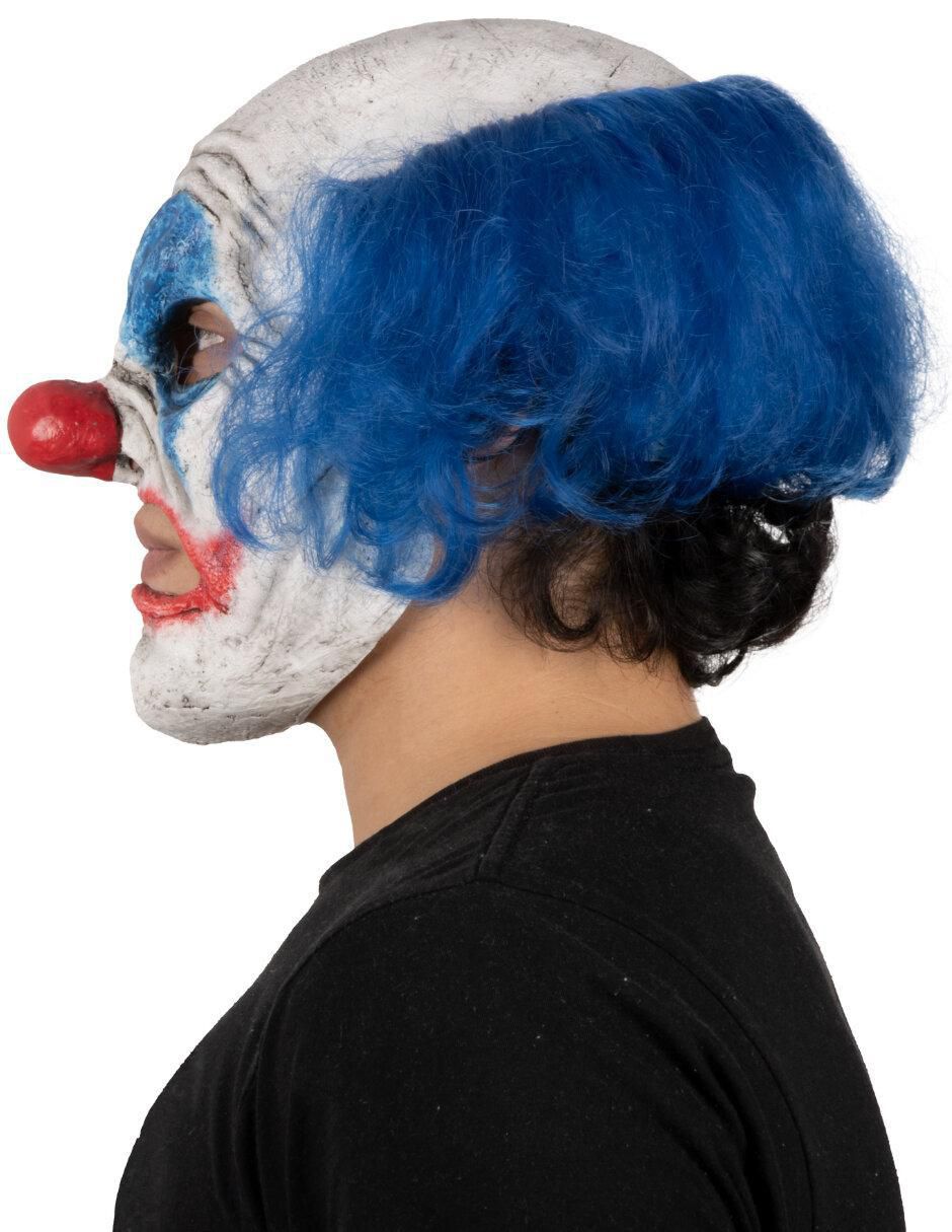 Máscara para disfraz de payaso Rabioso azul Clowns