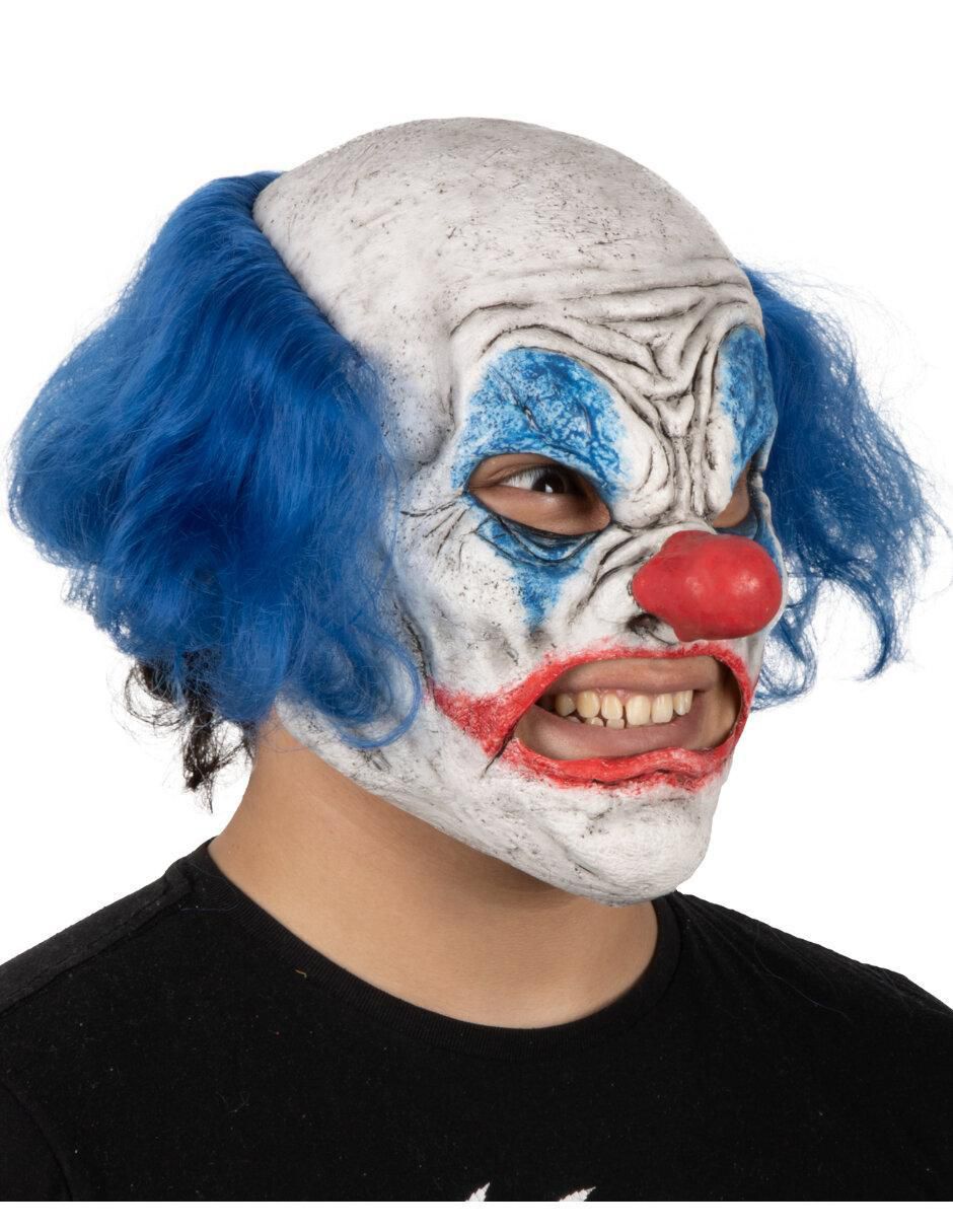 Máscara para disfraz de payaso Rabioso azul Clowns