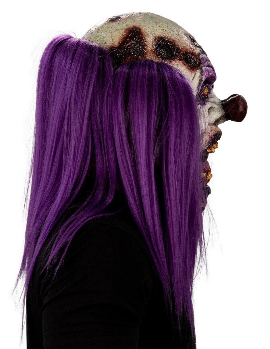 Máscara para disfraz de zombie glotón clown 2