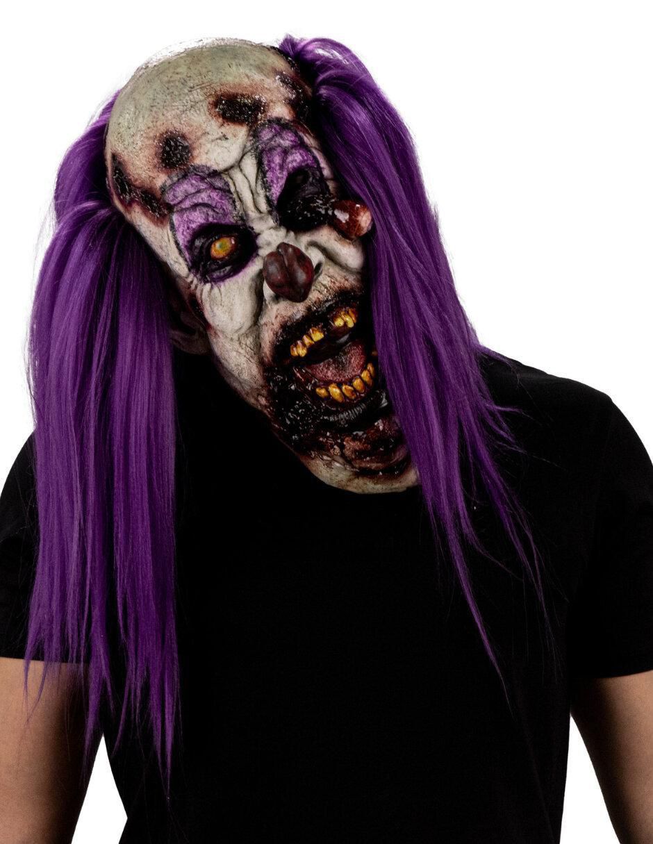 Máscara para disfraz de zombie glotón clown 4