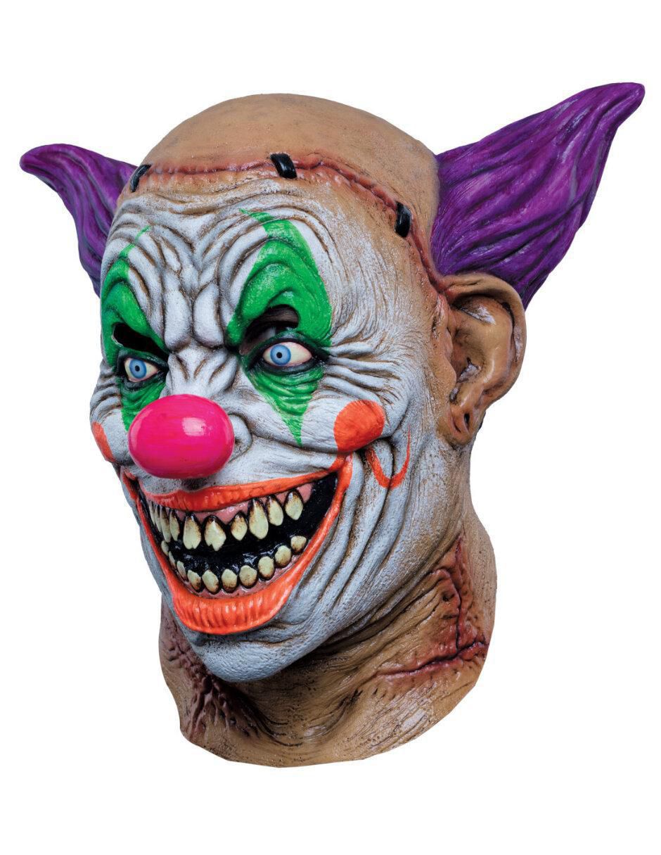 Máscara para disfraz de psycho neón clown Máscara para disfraz de psycho neón clown