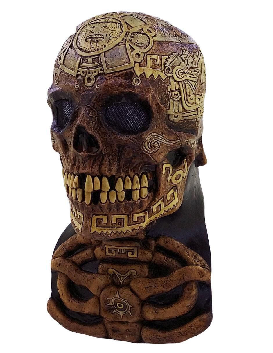 Máscara para disfraz de Calavera Azteca Skull 5
