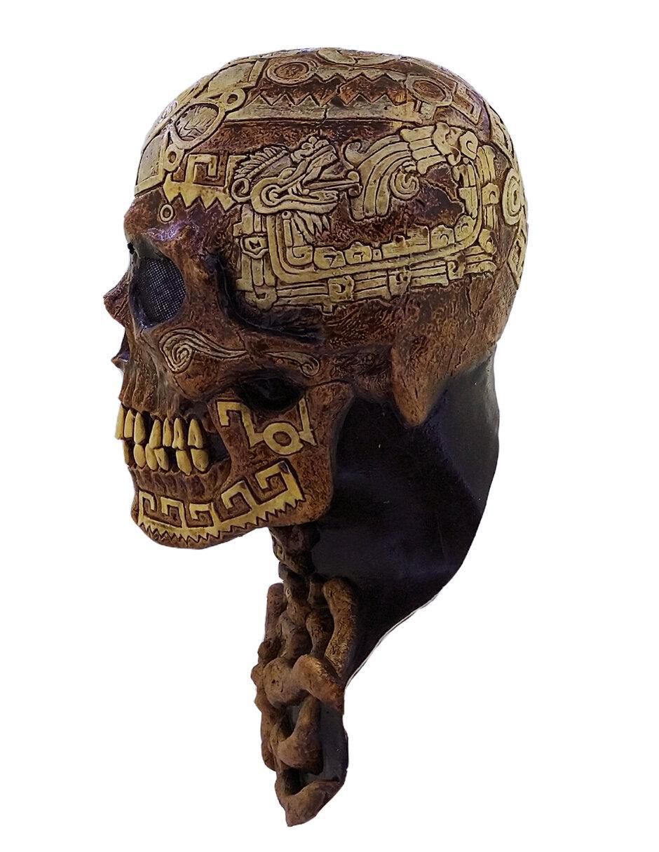 Máscara para disfraz de Calavera Azteca Skull