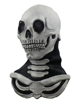 Máscara para disfraz de Calavera Blanca Skull