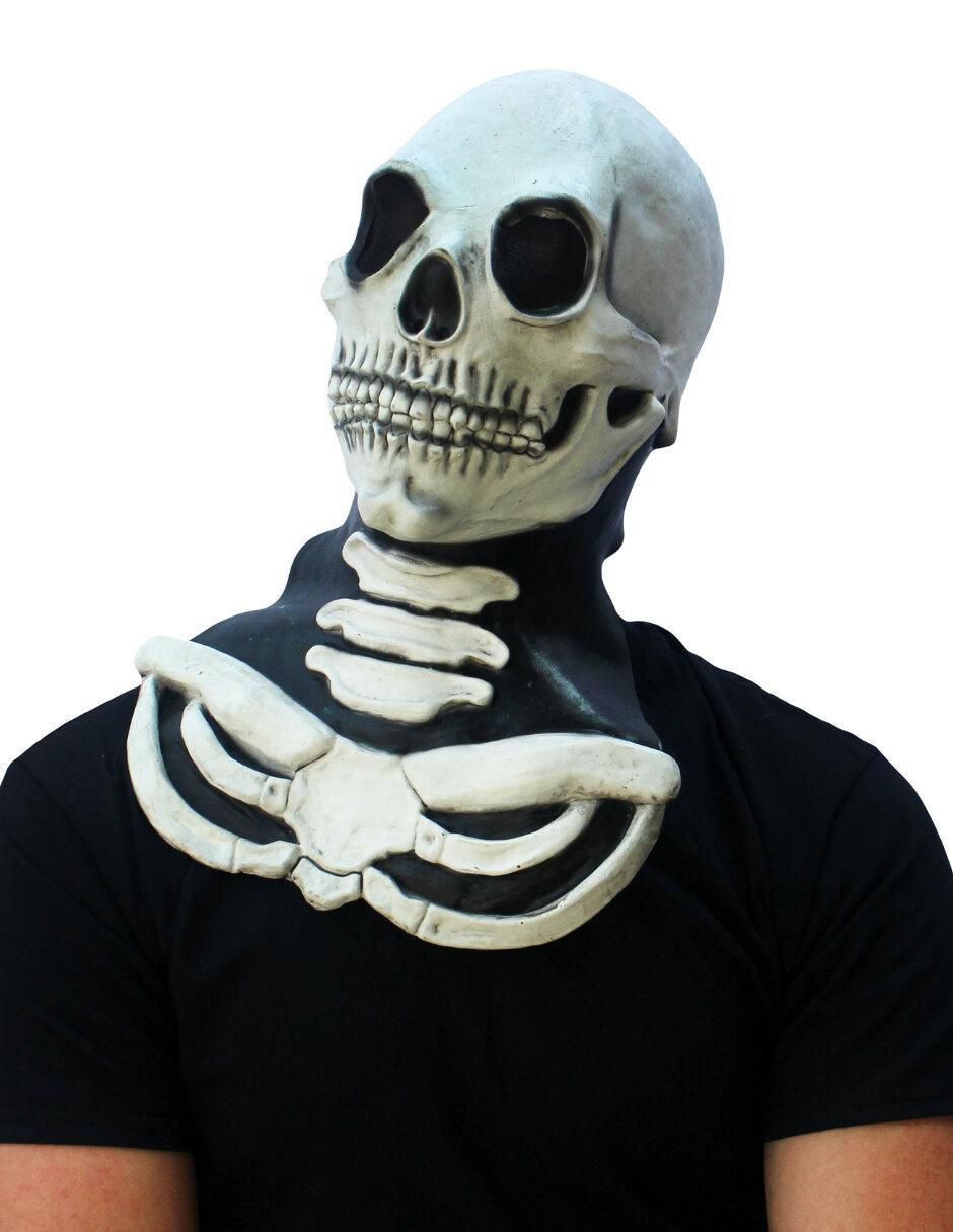 Máscara para disfraz de Calavera Blanca Skull