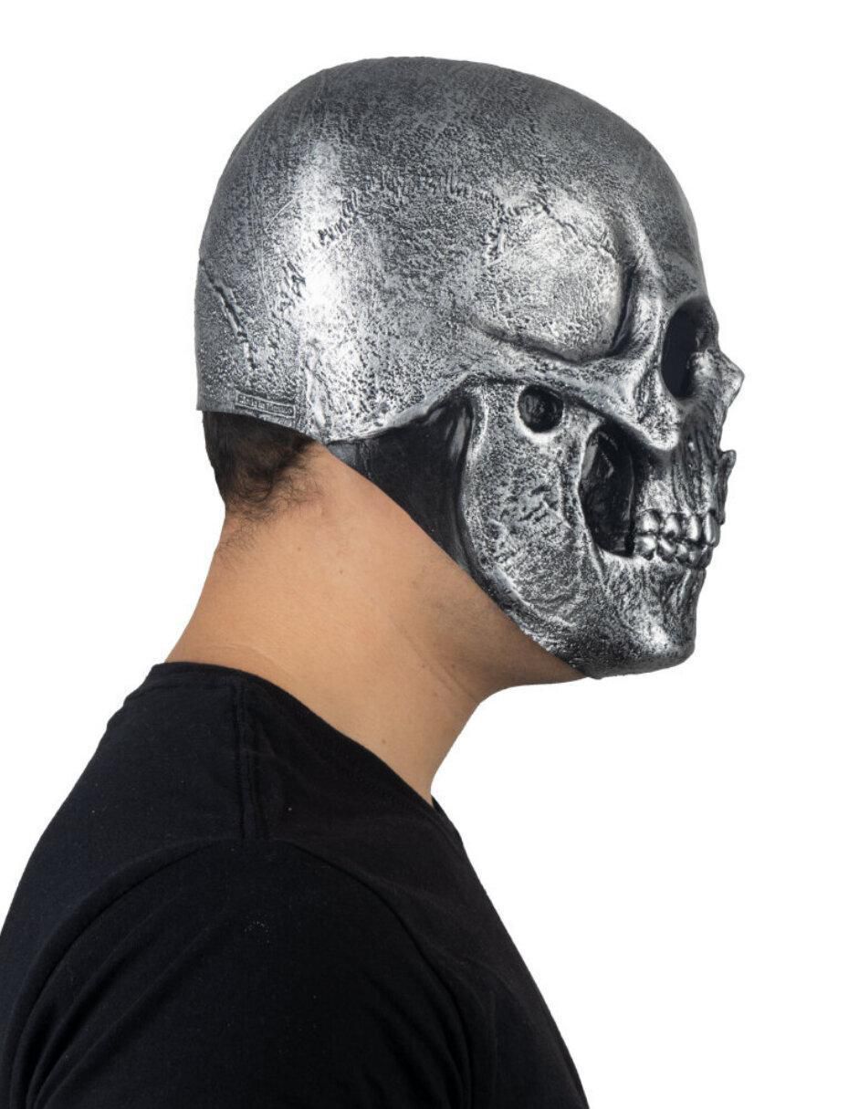 Máscara para disfraz de calavera plata 2