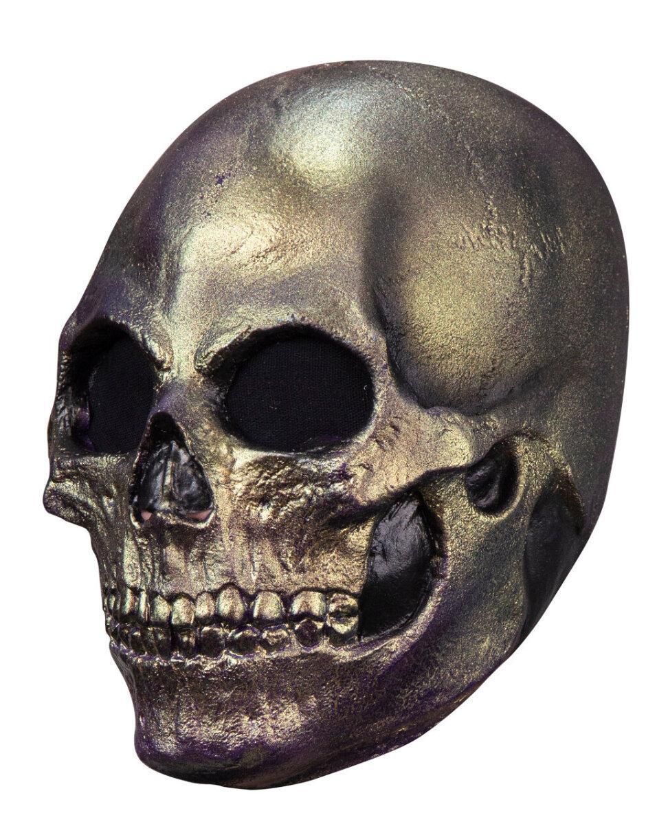 Máscara para disfraz de calavera metálica Máscara para disfraz de calavera metálica