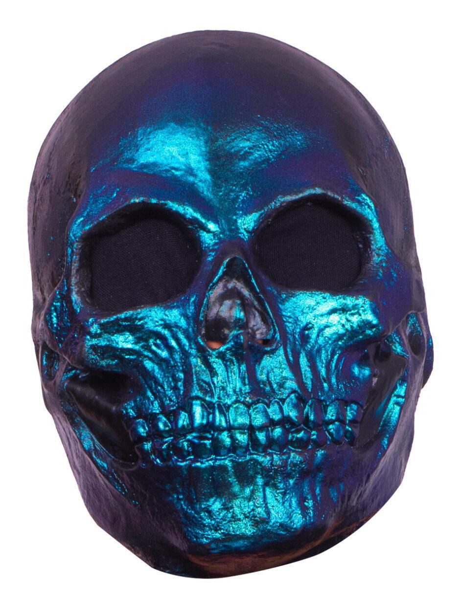 Máscara para disfraz de calavera metálica Máscara para disfraz de calavera metálica