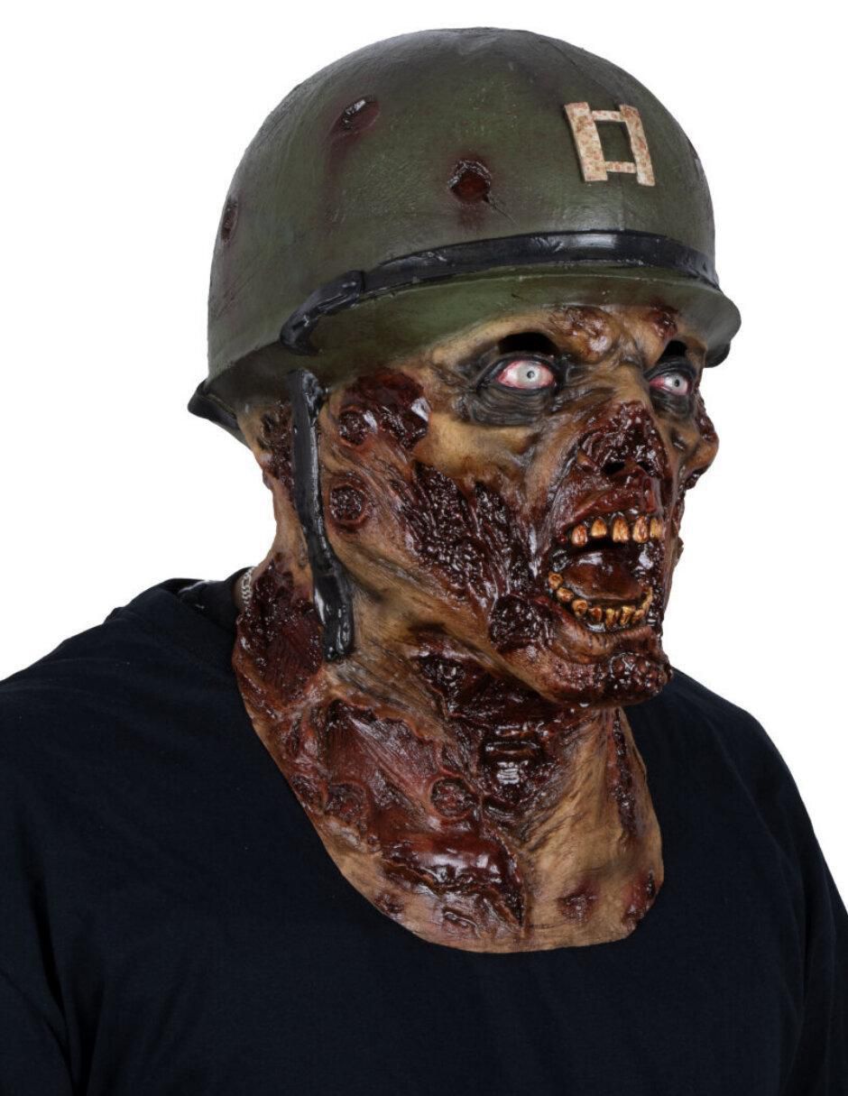 Máscara para disfraz de capitán zombie Máscara para disfraz de capitán zombie