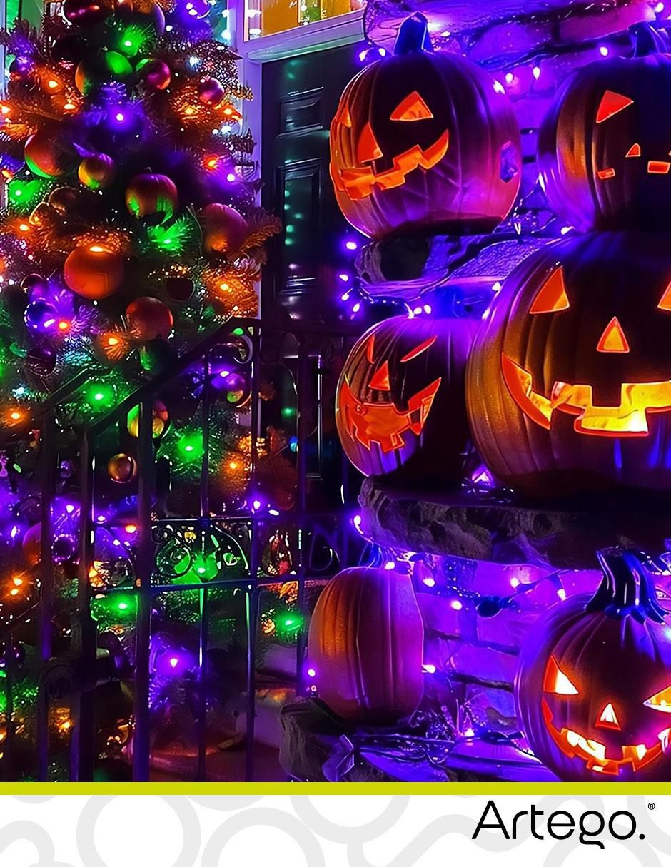 Serie funciones LED Halloween con 200 focos 6
