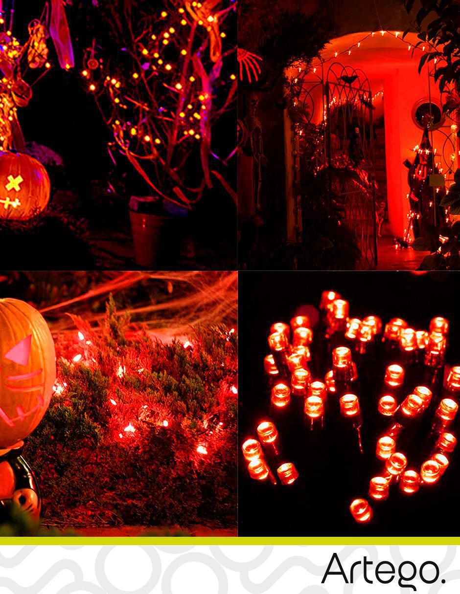 Serie funciones LED Halloween con 200 focos 2