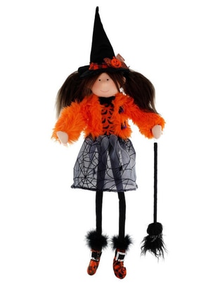 Figura decorativa de Halloween con forma de bruja